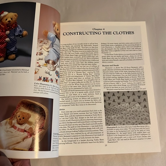 NWT Classic Teddy Bears Designs 24 Bears & Wardrobe BOOK Heirlooms 1996 Worrell - Picture 10 of 17